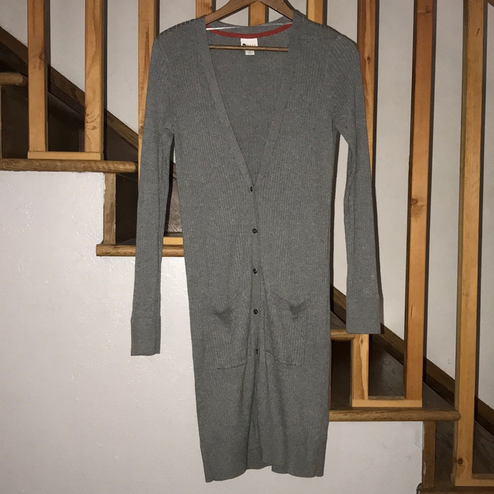 STYLUS Long Grey Cardigan